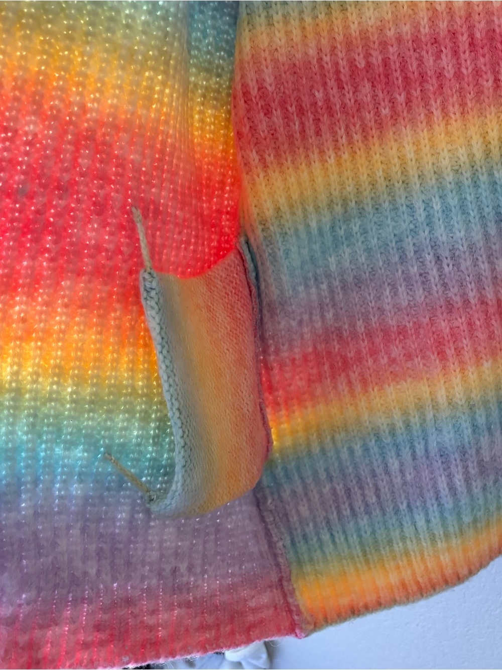 Blank NYC Rainbow Sherbet Chunk Oversize Cardigan - Picture 8 of 12